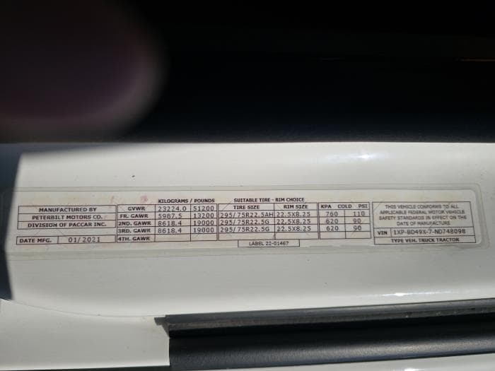 2022 Peterbilt 579 in Lake City, FL — photo 28