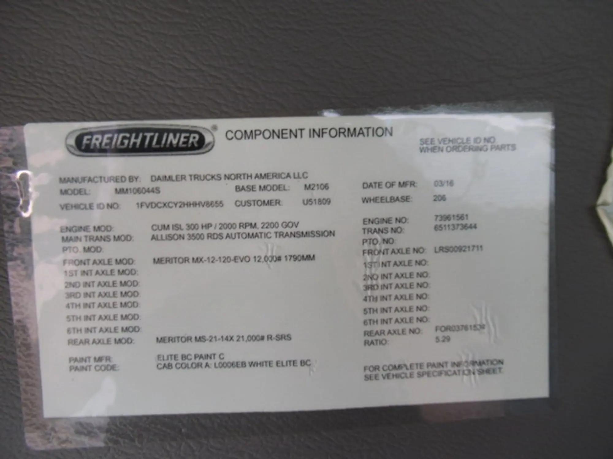 2017 Freightliner in Manchester, NH — photo 16
