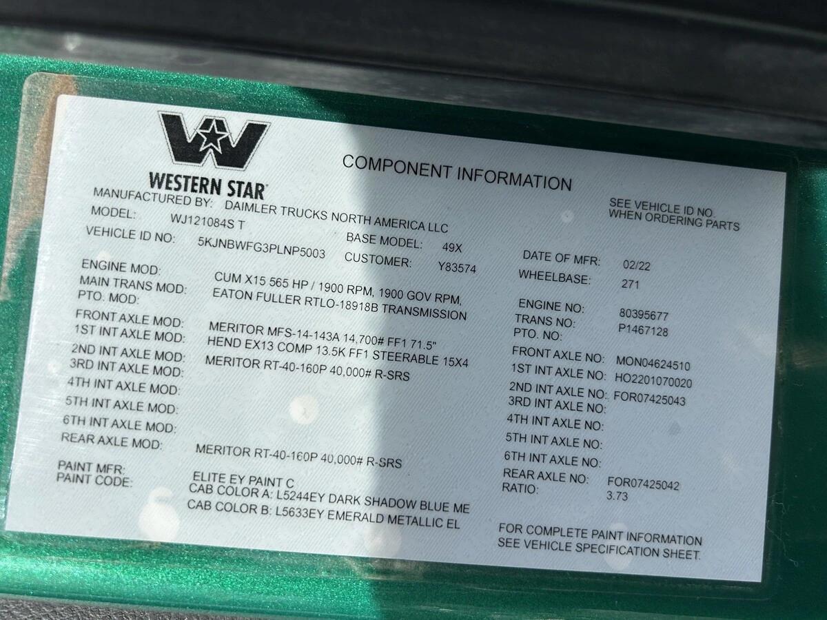 2023 Western Star 49X — photo 3