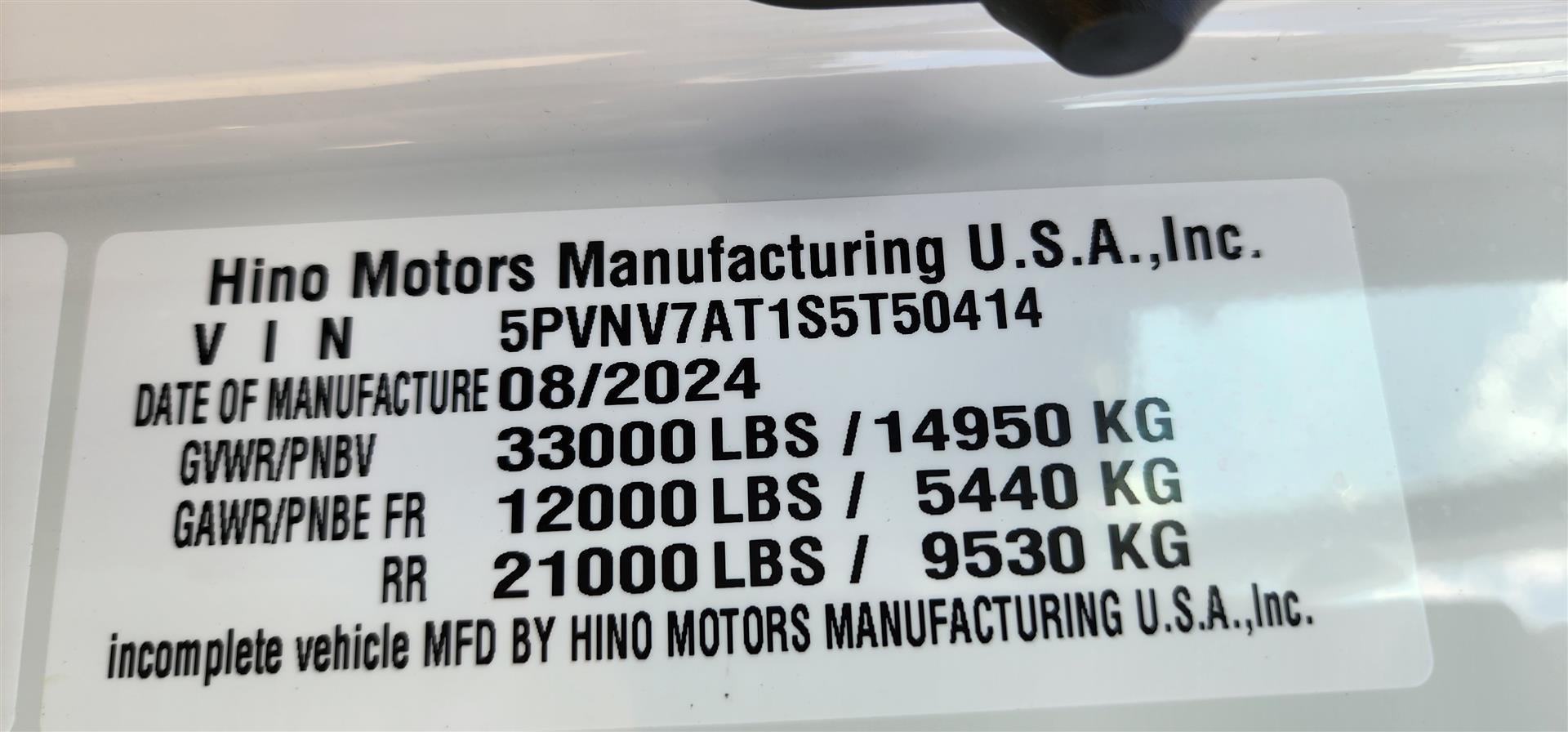 2025 Hino L7 in Tallahassee, FL — photo 10